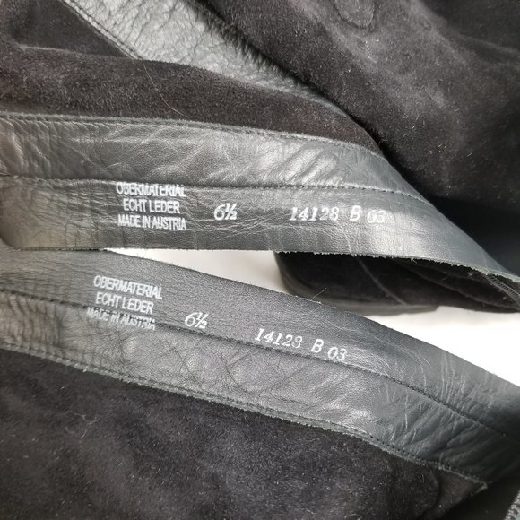 Paul Green Adison Biker Mid Calf Boot Black Suede - Picture 10 of 10